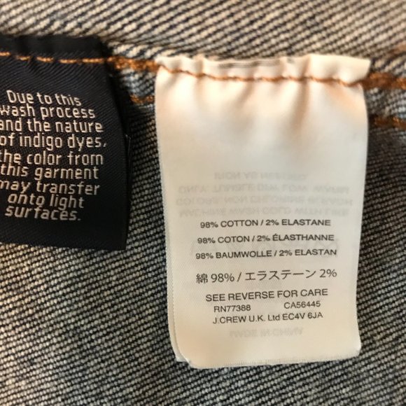 Madewell Denim Skirt Blue Mini Stretch Straight Button Front Arroyo Wash - Picture 5 of 6